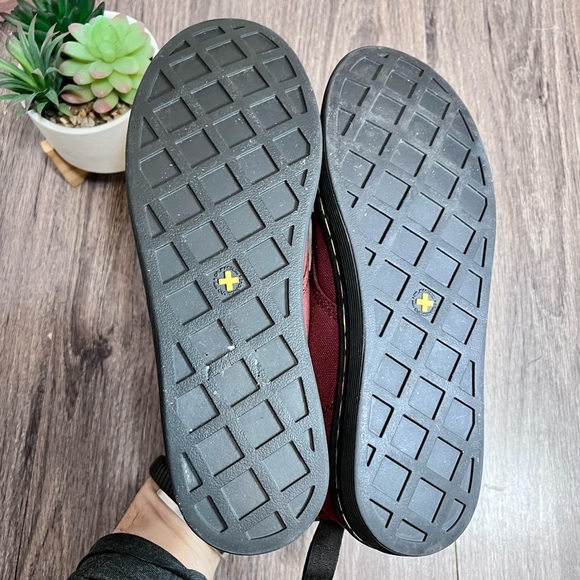 *Dr Marten | Maelly Lace Up Canvas Padded Collar Boot in Cherry Red Size 7 - Picture 15 of 15